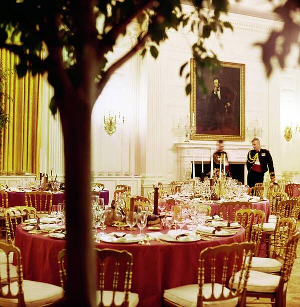 Interior Poster featuring the photograph White House State Dining Room by Horst P. Horst