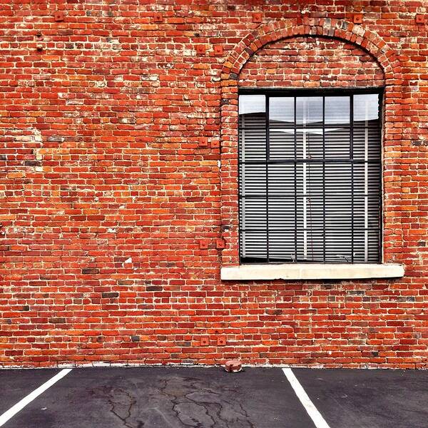 Window Poster featuring the photograph Window and Brick by Julie Gebhardt