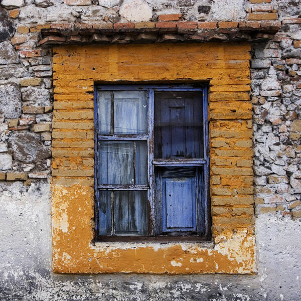 Mexico Poster featuring the photograph Window Detail Mexico Square by Carol Leigh