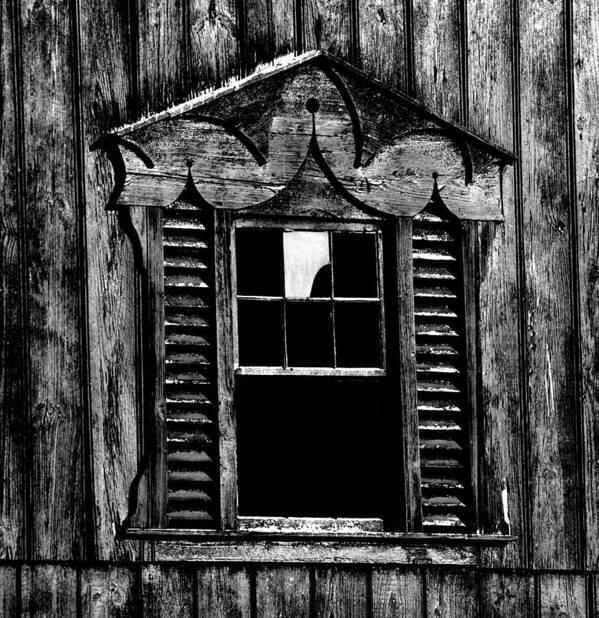 Barn Poster featuring the photograph Window Pane by Bob Geary