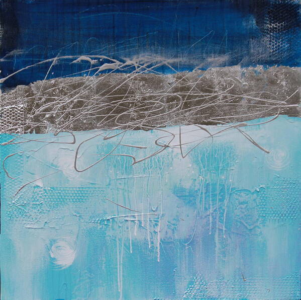 Abstract Poster featuring the painting Winter Snow #2 by Lauren Petit