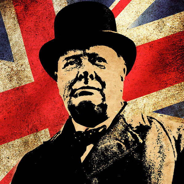 Churchill Poster featuring the photograph World Leaders 3 by Andrew Fare