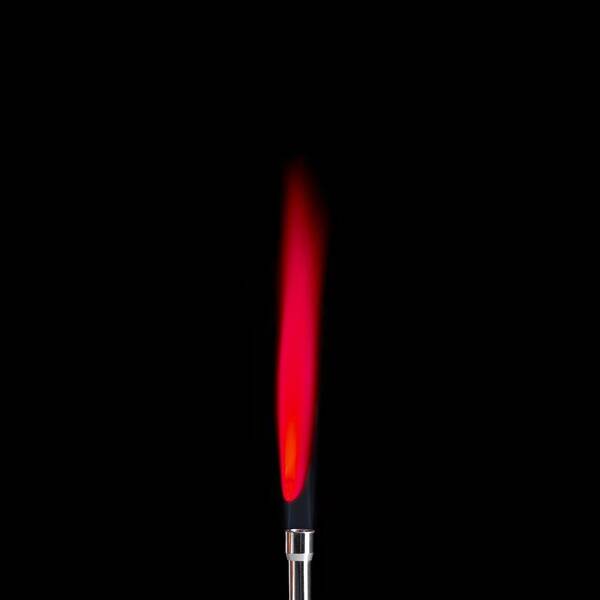 Lithium Poster featuring the photograph Lithium Flame Test #1 by 