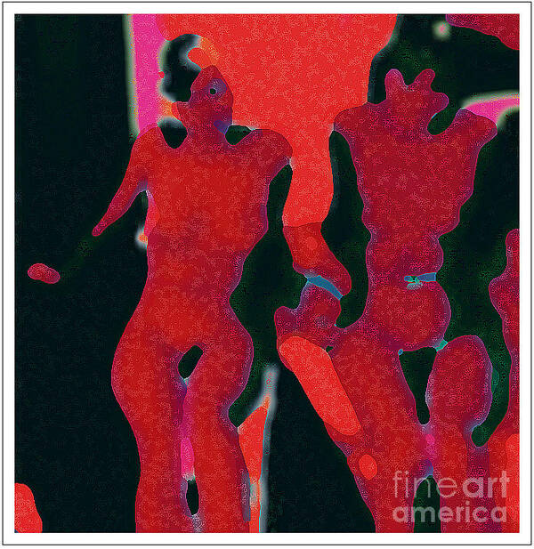 Nude Poster featuring the digital art Untitle-2011 #2 by Peter Szabo