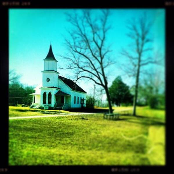 Hipstamatic Poster featuring the photograph Alabama Country Church 🙏 by Molly Slater Jones