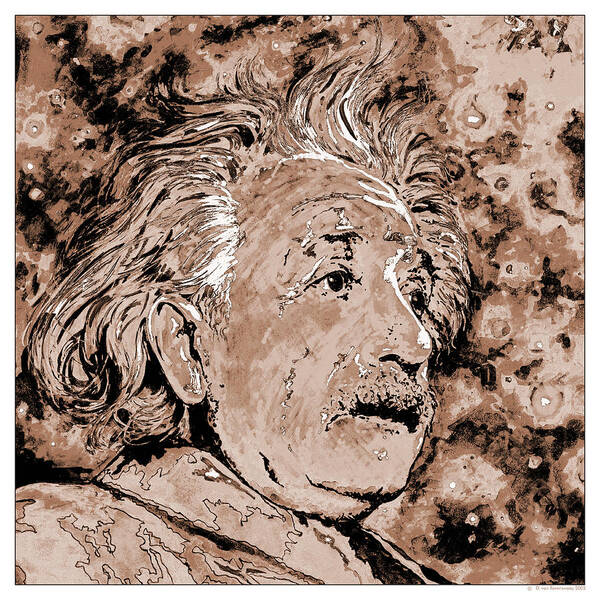 Albert Einstein Poster featuring the photograph Albert Einstein by Detlev Van Ravenswaay