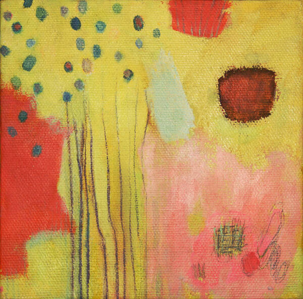 Abstract Poster featuring the painting Autumn Rustle by Janet Zoya