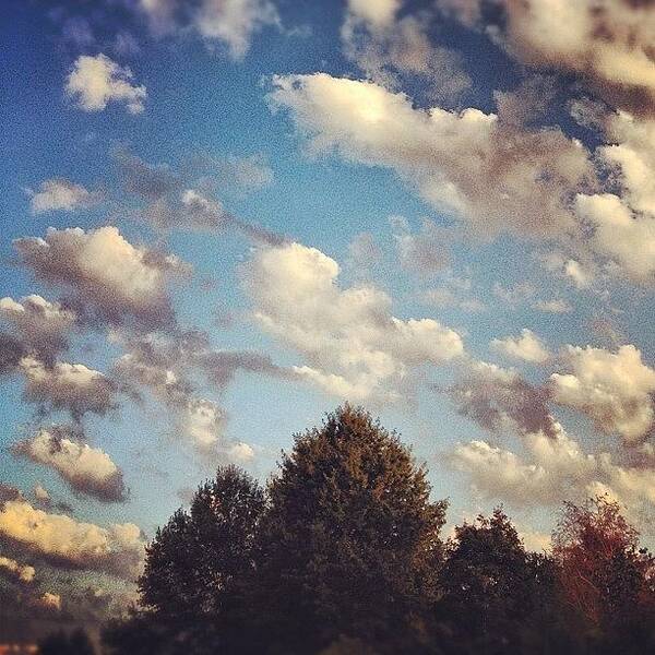 25likes Poster featuring the photograph Bountiful Clouds Float Like Cotton by Amber Flowers