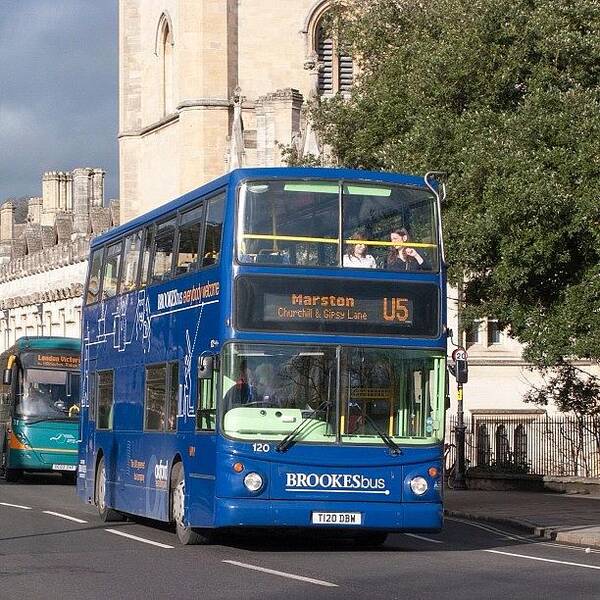 Bridge Poster featuring the photograph Brooksbus 120 T120dbw At Magdalen by Dave Lee