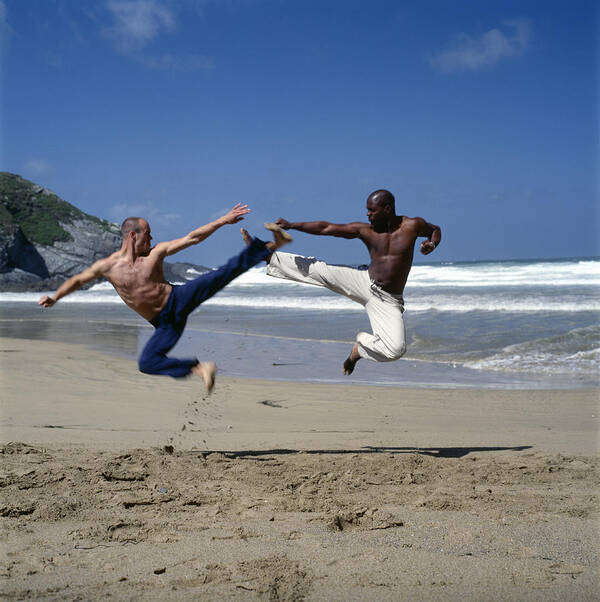 Move Movement Moving Poster featuring the photograph Capoeira by Tony Mcconnell