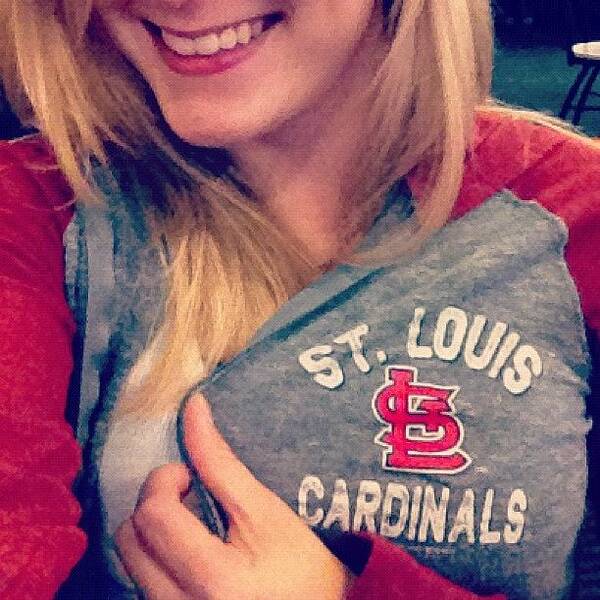 Me Poster featuring the photograph #cardinals Make #me #smile ! #stl by Melissa Doyle