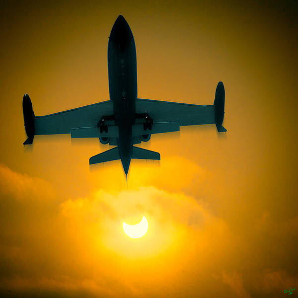 Jet Poster featuring the photograph Eclipse Of The Sun by Chris Lord