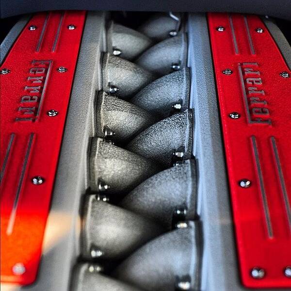 Ferrari Poster featuring the photograph #ferrari #gto Engine by 🅿💀r1⃣©⚠◀ Qu1⃣5⃣p3⃣l