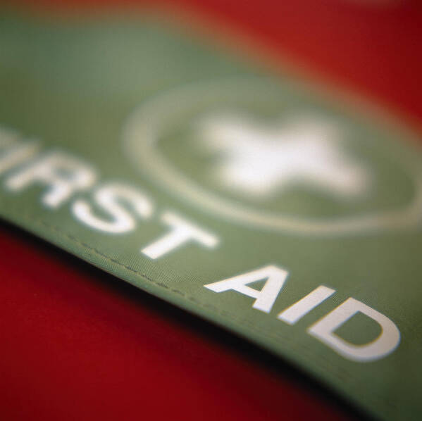 First Aid Poster featuring the photograph First Aid Armband by Cristina Pedrazzini