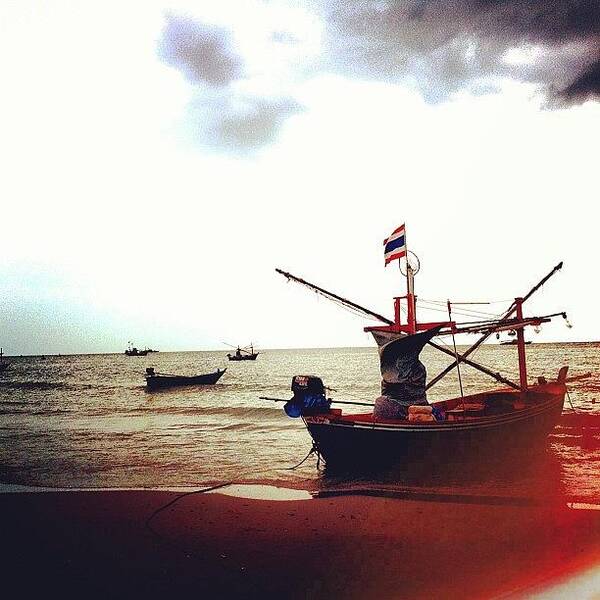 Instagrammer Poster featuring the photograph Fishing Boat, They Sleep At Day & Work by Sirikorn Techatraibhop