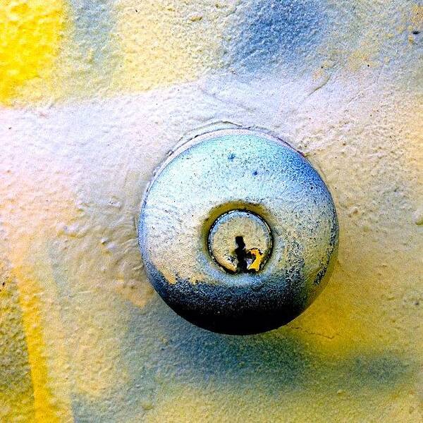 Juliegeb Poster featuring the photograph Floating Doorknob by Julie Gebhardt