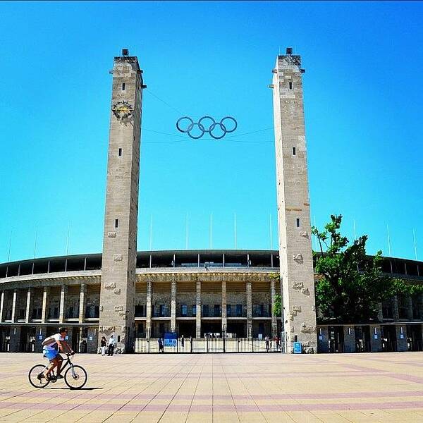 Berlin Poster featuring the photograph Had A Blast At #berlin Olympic Stadium by Vincent Fortier