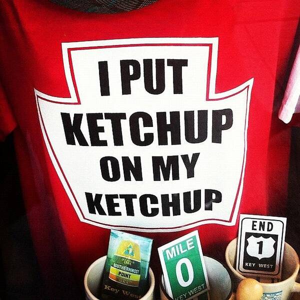 Keys Poster featuring the photograph I Put Ketchup On My Ketchup. #amerique by Ibo Obi