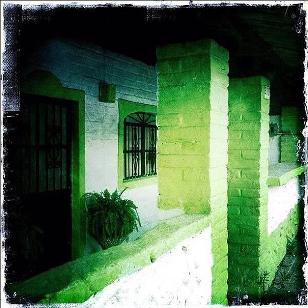 Navema Poster featuring the photograph Lime Green & White House (puerto by Natasha Marco