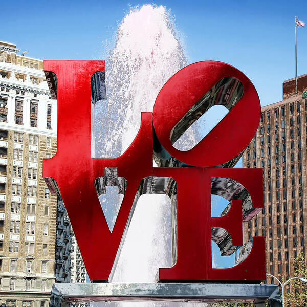 Love Sculpture Poster featuring the photograph Love by Andrew Fare