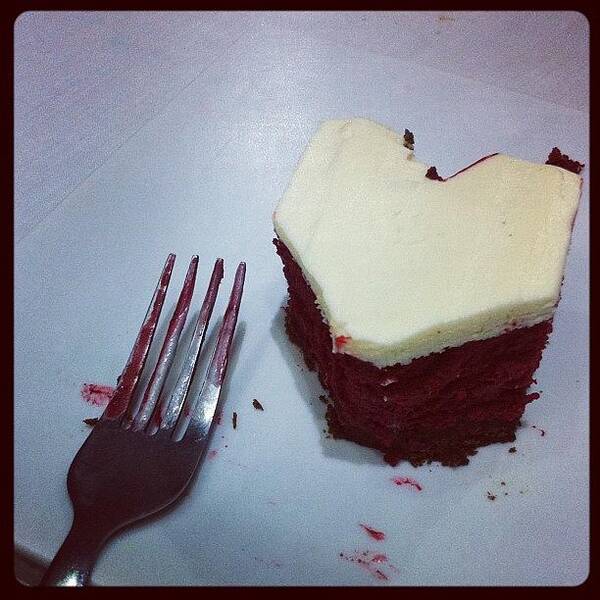  Poster featuring the photograph Love Is.. Red Velvet Cheesecake! by Aliya Zin