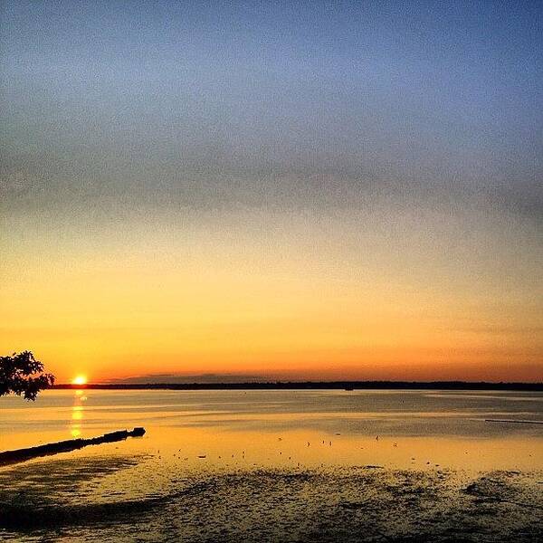 Daybreak Poster featuring the photograph ...#lowtide Again #mysunrise #sunrise by Louis Bruno