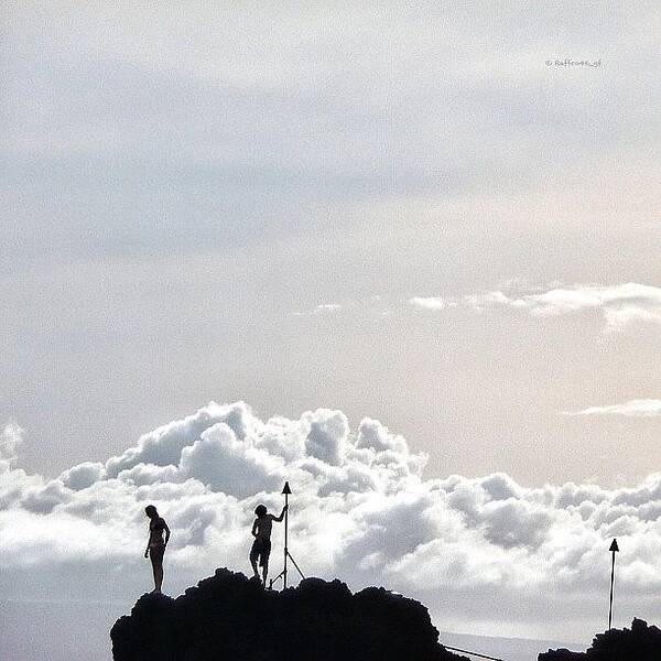Instagram Poster featuring the photograph Maui, Black Rock, Known To Ancient by Raffaele Salera