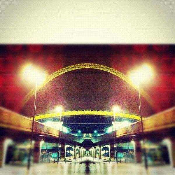 Igerspinoy Poster featuring the photograph Mid. (a Shot Of Wembley Stadium by Reigun  Decena