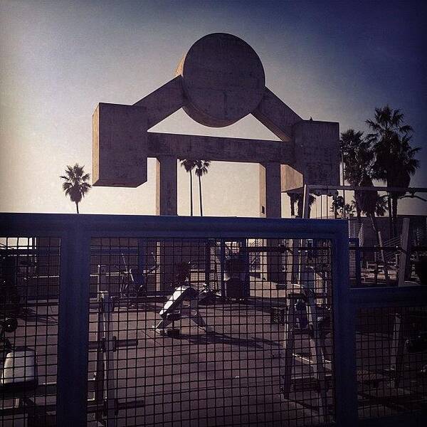 Iphotography Poster featuring the photograph Muscle Beach #iphoneography #landscape by Kirshan Murphy
