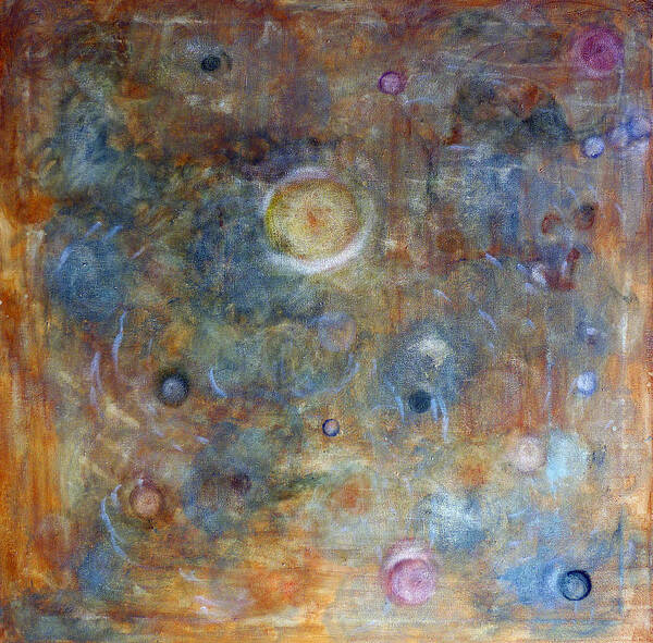 Abstract Poster featuring the painting Outer Limits by Tom Roderick