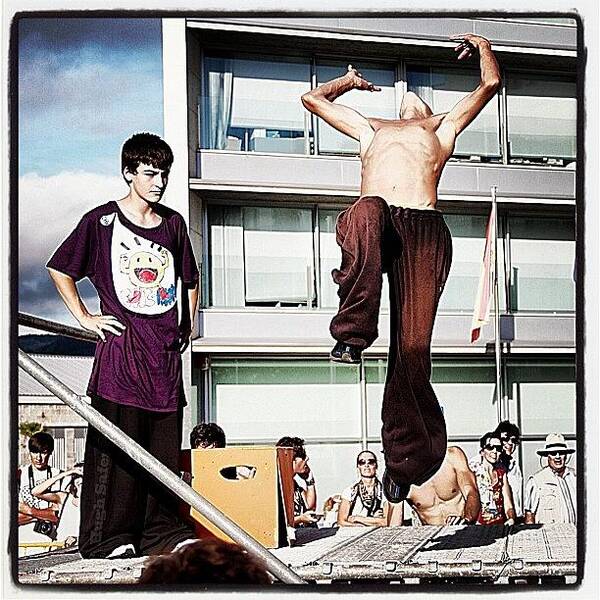 Cute Poster featuring the photograph Parkour O Marisquiño 2011 #parkour by Hugo Sa Ferreira