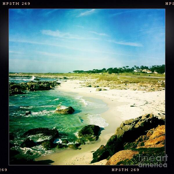 Pebble Beach Poster featuring the photograph Pebble beach by Nina Prommer