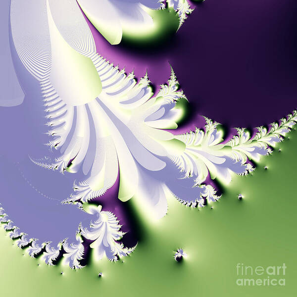 Fractal Poster featuring the digital art Phantom by Wingsdomain Art and Photography