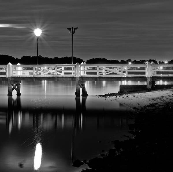 Bayview Park Poster featuring the photograph Picketted Jetty by Mark Lucey