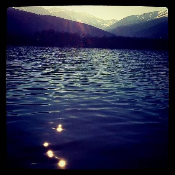 Watercontest Poster featuring the photograph Plastiras Lake by Seras S