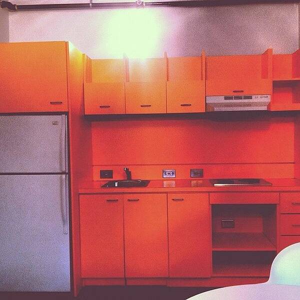 Dorm Poster featuring the photograph Say Hello To My Orange Kitchen ✌ #dorm by Grace Renshaw