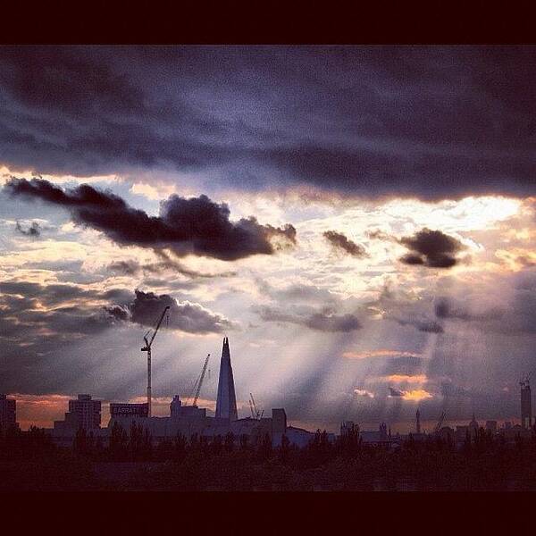 Instalondon Poster featuring the photograph Shine A Light : London Skyline #sky by Neil Andrews