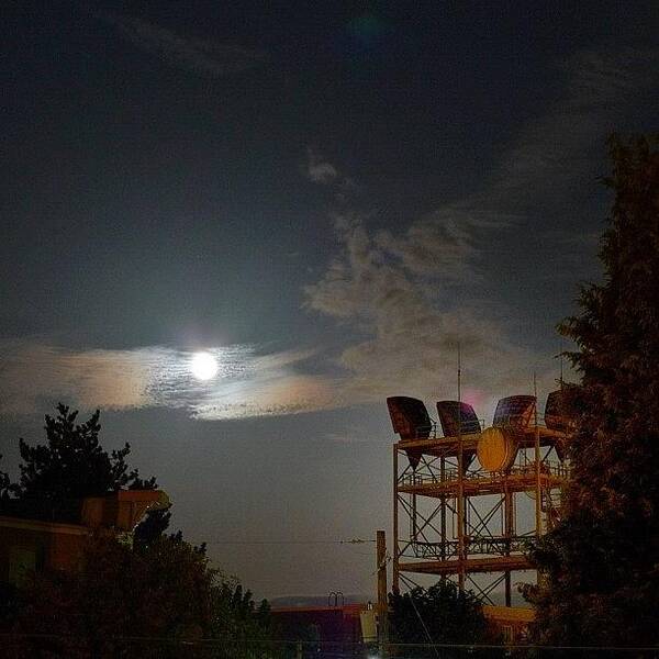Instagrammer Poster featuring the photograph Super Moon by T Catonpremise