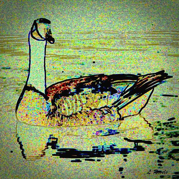 Goose Poster featuring the photograph Take A Gander by Leslie Revels