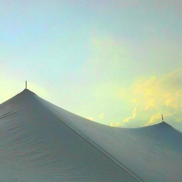 Mariannedow Poster featuring the photograph Tent Touches Sky #android # Andrography by Marianne Dow