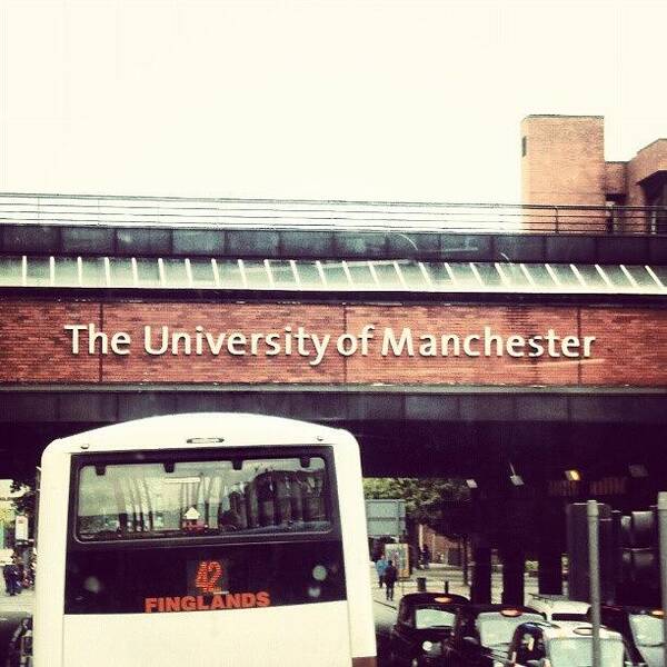 Salford Poster featuring the photograph The University Of Manchester #studying by Abdelrahman Alawwad