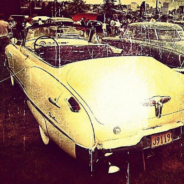 Insta4fun Poster featuring the photograph #vintage #car #instagram #instaprints by Ariel Muttaqin