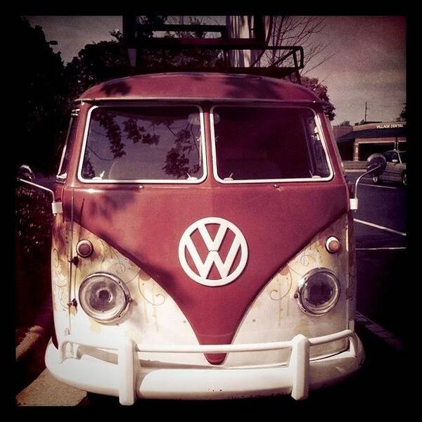 Vw Poster featuring the photograph VW bus by Brooke Cain