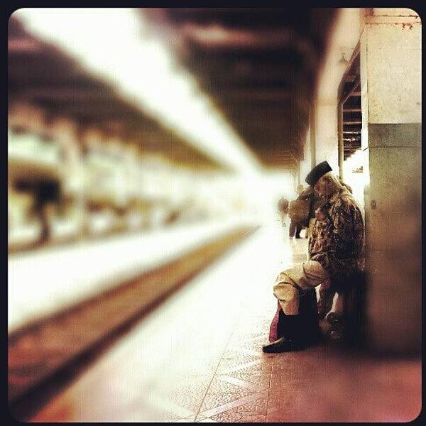 Webstagram Poster featuring the photograph Waiting The Late Train by Andhika Satya