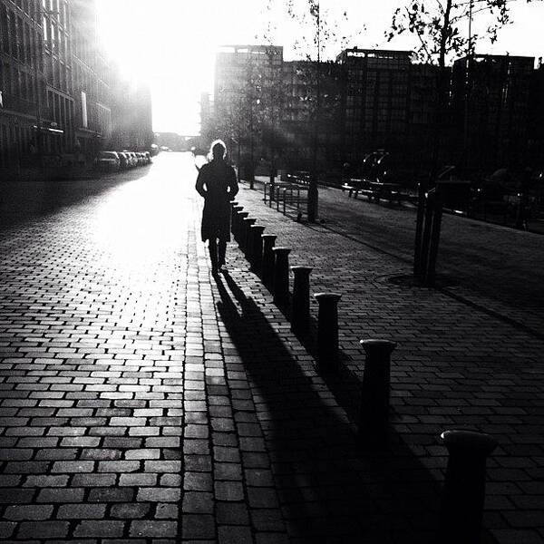 Bestofrptw2011 Poster featuring the photograph Yesterday. #sun #shadow #people by Robbert Ter Weijden