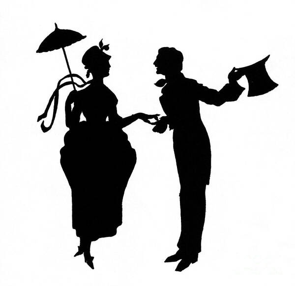 19th Century Poster featuring the photograph Cut-paper Silhouette #1 by Granger
