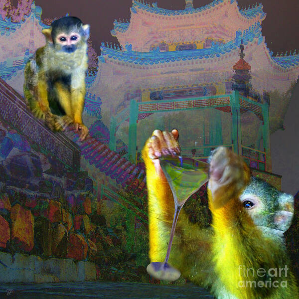 Monkey Poster featuring the photograph Happy Chinese New Year #1 by LemonArt Photography