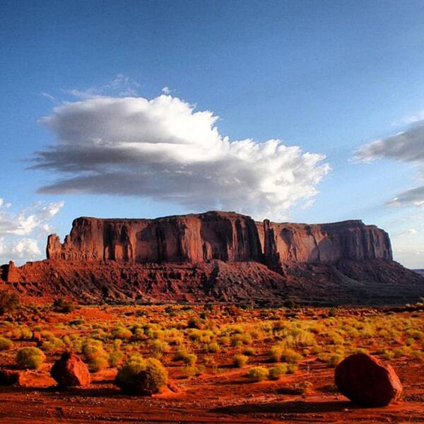 Usa Poster featuring the photograph Monument Valley #1 by Luisa Azzolini