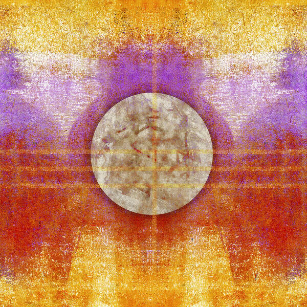 Moon Poster featuring the photograph Moon Colors #1 by Carol Leigh