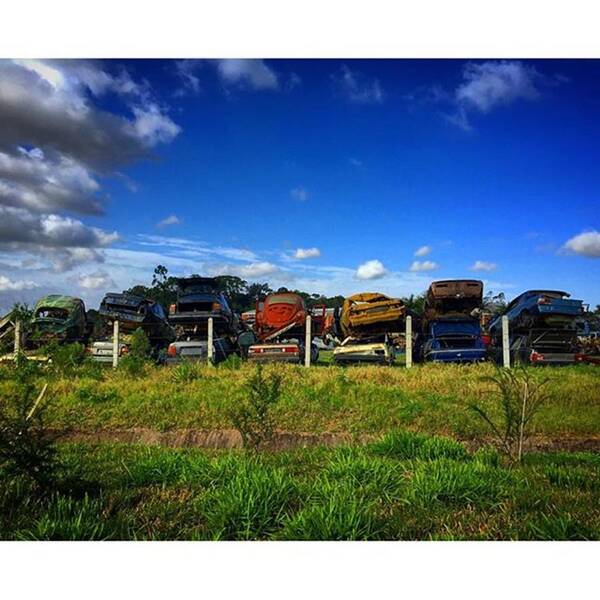 Ig_brazil Poster featuring the photograph Old And Abandoned Vehicles In Junk Yard #1 by Kiko Lazlo Correia